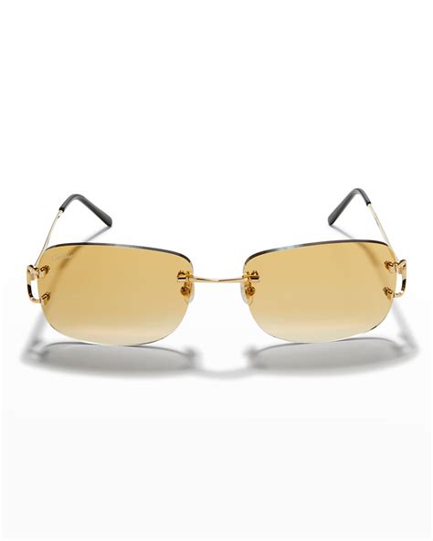 cartier man sunglasses|rimless cartier glasses men's.